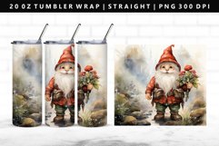 Gnome 20oz Tumbler Wrap | Sublimation PNG Design Product Image 1