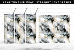 Alcohol Ink 20oz Tumbler Wrap | Sublimation PNG Design Product Image 1