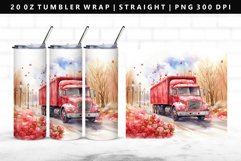 Truck 20oz Tumbler Wrap | Sublimation PNG Design Product Image 1