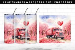 Truck 20oz Tumbler Wrap | Sublimation PNG Design Product Image 1