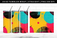 Retro Pop Art 20oz Tumbler Wrap | Sublimation PNG Design Product Image 1