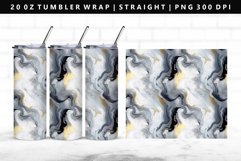 Alcohol Ink 20oz Tumbler Wrap | Sublimation PNG Design Product Image 1