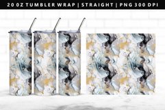 Alcohol Ink 20oz Tumbler Wrap | Sublimation PNG Design Product Image 1