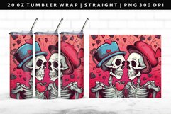 Skull 20oz Tumbler Wrap | Sublimation PNG Design Product Image 1