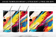 Retro Pop Art 20oz Tumbler Wrap | Sublimation PNG Design Product Image 1
