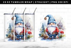 Gnome 20oz Tumbler Wrap | Sublimation PNG Design Product Image 1