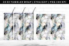 Alcohol Ink 20oz Tumbler Wrap | Sublimation PNG Design Product Image 1