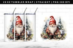Gnome 20oz Tumbler Wrap | Sublimation PNG Design Product Image 1