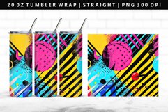 Retro Pop Art 20oz Tumbler Wrap | Sublimation PNG Design Product Image 1