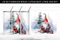 Gnome 20oz Tumbler Wrap | Sublimation PNG Design Product Image 1