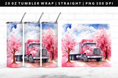 Truck 20oz Tumbler Wrap | Sublimation PNG Design Product Image 1