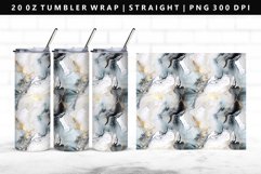 Alcohol Ink 20oz Tumbler Wrap | Sublimation PNG Design Product Image 1