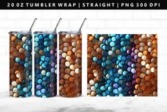 Sequin 20oz Tumbler Wrap | Sublimation PNG Design Product Image 1