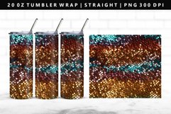 Sequin 20oz Tumbler Wrap | Sublimation PNG Design Product Image 1