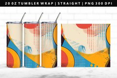Retro Pop Art 20oz Tumbler Wrap | Sublimation PNG Design Product Image 1