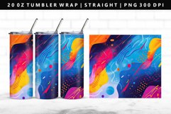 Retro Pop Art 20oz Tumbler Wrap | Sublimation PNG Design Product Image 1