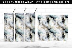 Alcohol Ink 20oz Tumbler Wrap | Sublimation PNG Design Product Image 1