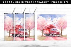 Truck 20oz Tumbler Wrap | Sublimation PNG Design Product Image 1