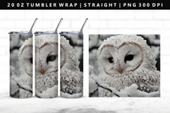 Owl 20oz Tumbler Wrap | Sublimation PNG Design Product Image 1