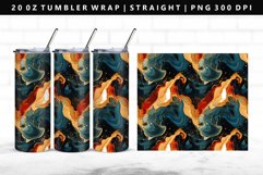 Alcohol Ink 20oz Tumbler Wrap | Sublimation PNG Design Product Image 1
