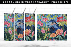 Capybara 20oz Tumbler Wrap | Sublimation PNG Design Product Image 1
