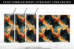 Alcohol Ink 20oz Tumbler Wrap | Sublimation PNG Design Product Image 1