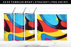Retro Pop Art 20oz Tumbler Wrap | Sublimation PNG Design Product Image 1