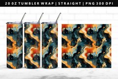 Alcohol Ink 20oz Tumbler Wrap | Sublimation PNG Design Product Image 1