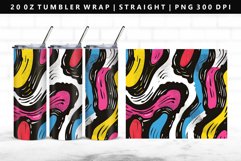 Retro Pop Art 20oz Tumbler Wrap | Sublimation PNG Design Product Image 1