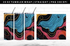 Retro Pop Art 20oz Tumbler Wrap | Sublimation PNG Design Product Image 1