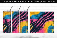 Retro Pop Art 20oz Tumbler Wrap | Sublimation PNG Design Product Image 1
