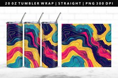 Retro Pop Art 20oz Tumbler Wrap | Sublimation PNG Design Product Image 1