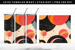 Retro Pop Art 20oz Tumbler Wrap | Sublimation PNG Design Product Image 1