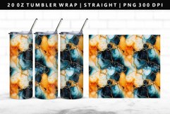 Alcohol Ink 20oz Tumbler Wrap | Sublimation PNG Design Product Image 1