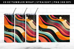 Retro Pop Art 20oz Tumbler Wrap | Sublimation PNG Design Product Image 1