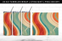 Retro Pop Art 20oz Tumbler Wrap | Sublimation PNG Design Product Image 1