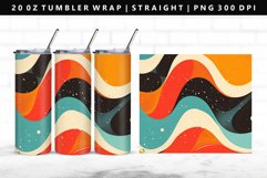 Retro Pop Art 20oz Tumbler Wrap | Sublimation PNG Design Product Image 1