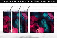 Alcohol Ink 20oz Tumbler Wrap | Sublimation PNG Design Product Image 1