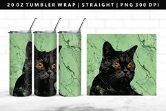 Colored Cats 20oz Tumbler Wrap | Sublimation PNG Design Product Image 1