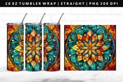 Mandala 20oz Tumbler Wrap | Sublimation PNG Design Product Image 1