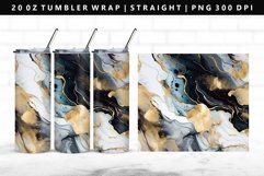 Alcohol Ink 20oz Tumbler Wrap | Sublimation PNG Design Product Image 1