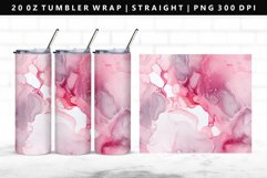 Alcohol Ink 20oz Tumbler Wrap | Sublimation PNG Design Product Image 1