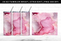 Alcohol Ink 20oz Tumbler Wrap | Sublimation PNG Design Product Image 1