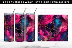 Alcohol Ink 20oz Tumbler Wrap | Sublimation PNG Design Product Image 1