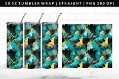 Alcohol Ink 20oz Tumbler Wrap | Sublimation PNG Design Product Image 1