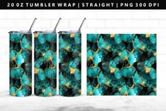 Alcohol Ink 20oz Tumbler Wrap | Sublimation PNG Design Product Image 1