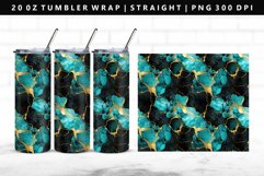 Alcohol Ink 20oz Tumbler Wrap | Sublimation PNG Design Product Image 1