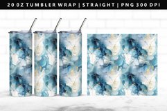 Alcohol Ink 20oz Tumbler Wrap | Sublimation PNG Design Product Image 1