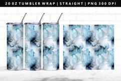 Alcohol Ink 20oz Tumbler Wrap | Sublimation PNG Design Product Image 1