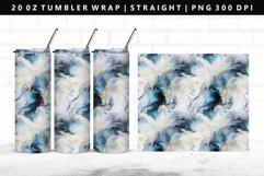 Alcohol Ink 20oz Tumbler Wrap | Sublimation PNG Design Product Image 1